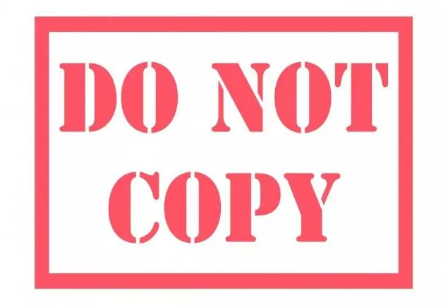 Meaning Of Please Do Not Copy Text